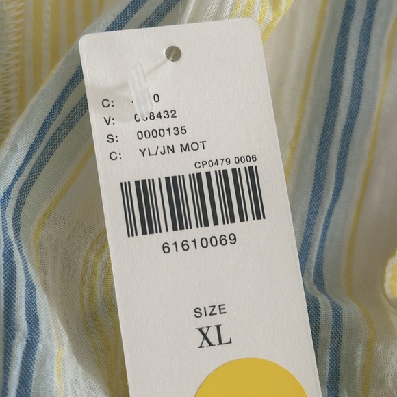 ANTHROPOLOGIE-MAEVE || Stripe Cotton Tunic Top. Sz. - Picture 12 of 15